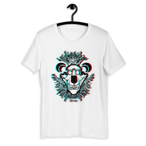 Tokin-3D Bear Skull Short-Sleeve T-Shirt - Tokinart, LLC