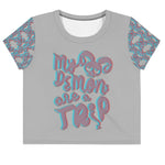 Tokin-3D Crop Top My Demons are a Trip - Tokinart, LLC