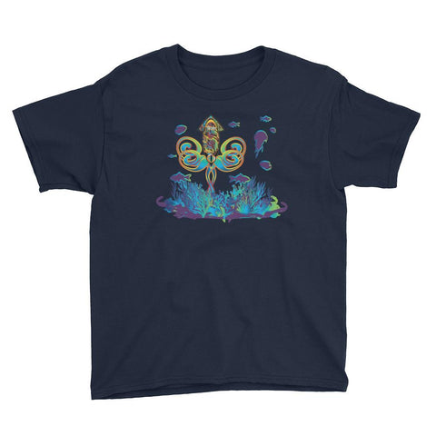 Prisim Squid Kids T-Shirt - Tokinart, LLC