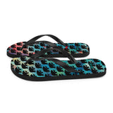 Bear on Paint- Flip-Flops
