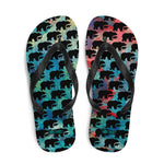 Bear on Paint- Flip-Flops
