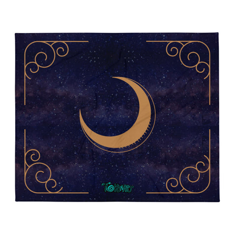 Golden Moon Throw Blanket