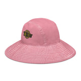 Bad Bitch Flower Queen Wide Brim Bucket Hat